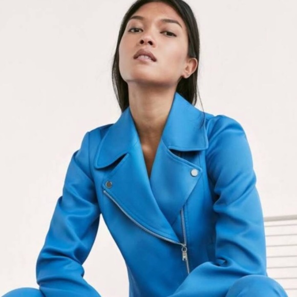 SOLD NWT MASSIMO DUTTI Biker Jacket - Picture 2 of 8